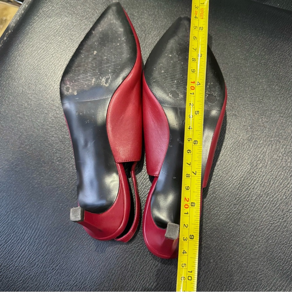 Chic Red Slingback Heels - image 6